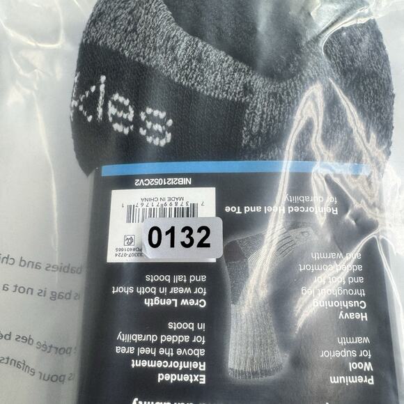 Dickies Wool Blend Performance Thermals Crew Socks 2 Pairs Men's Shoe Size 6-12 - Picture 7 of 7